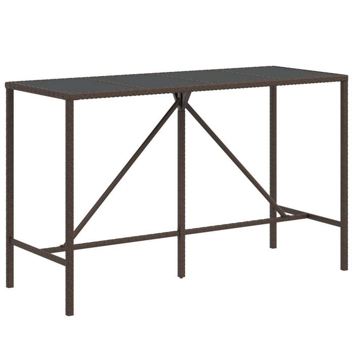 Set mobilier bar de grădină, cu perne, 9 piese, maro, poliratan - WALTI WALTI