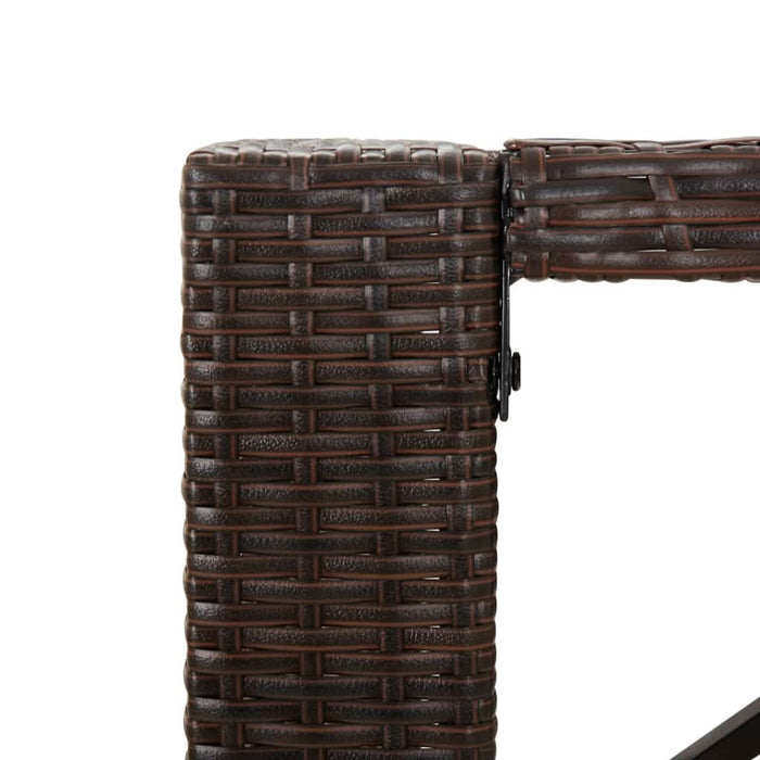 Set mobilier bar de grădină cu perne, 5 piese, maro, poliratan - WALTI WALTI