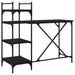 Birou pentru computer cu rafturi negru 120x47x109 cm - WALTI WALTI