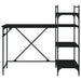 Birou pentru computer cu rafturi negru 120x47x109 cm - WALTI WALTI