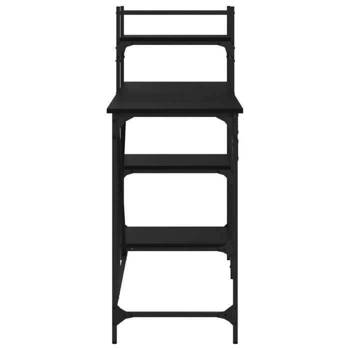 Birou pentru computer cu rafturi negru 120x47x109 cm - WALTI WALTI