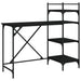 Birou pentru computer cu rafturi negru 120x47x109 cm - WALTI WALTI