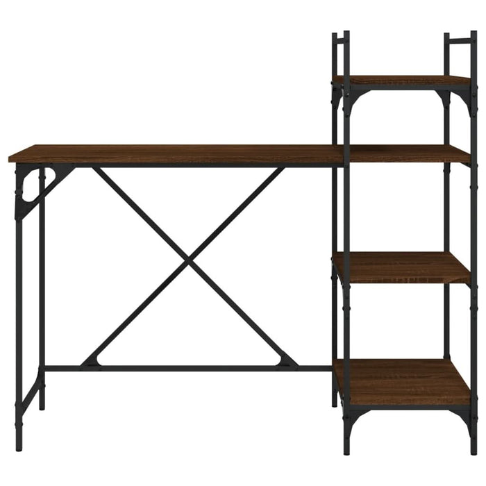 Birou pentru computer cu rafturi stejar maro 120x47x109 cm - WALTI WALTI