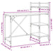 Birou pentru computer cu rafturi stejar maro 120x47x109 cm - WALTI WALTI