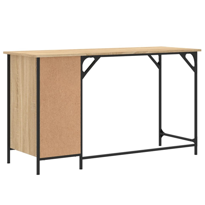 Birou de computer, stejar sonoma, 131x48x75 cm, lemn prelucrat - WALTI WALTI