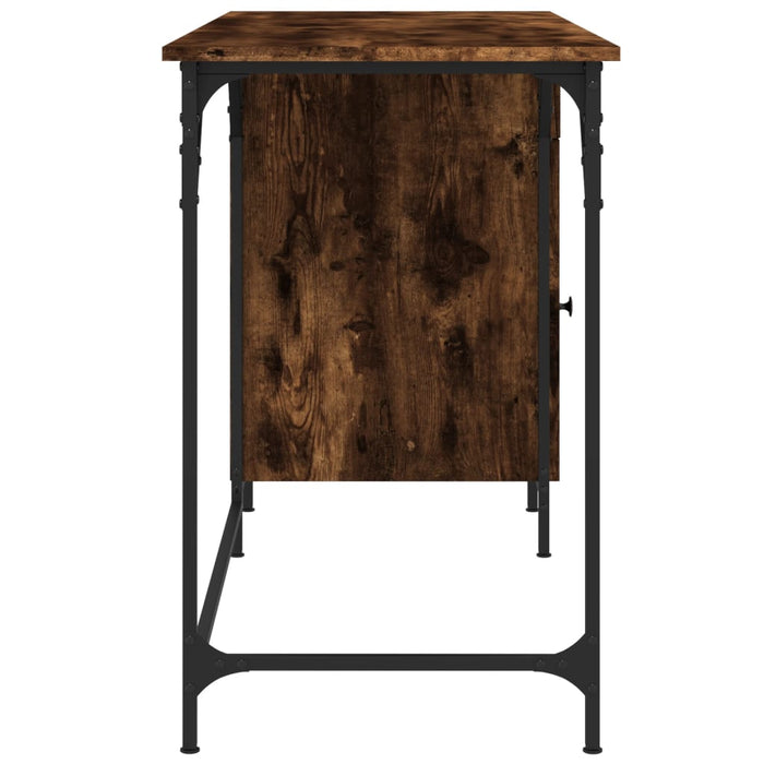 Birou, stejar fumuriu, 131x48x75 cm, lemn prelucrat - WALTI WALTI