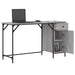 Birou de computer, sonoma gri, 131x48x75 cm, lemn prelucrat - WALTI WALTI