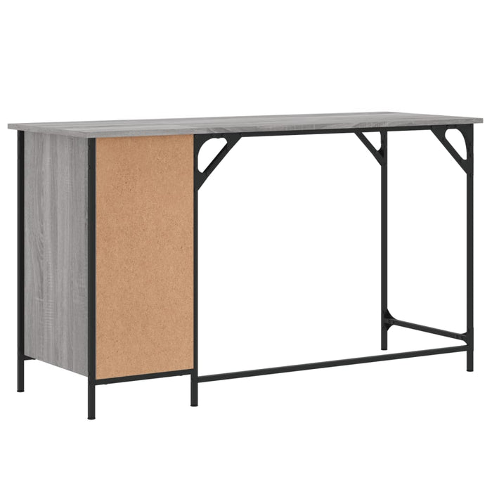 Birou de computer, sonoma gri, 131x48x75 cm, lemn prelucrat - WALTI WALTI