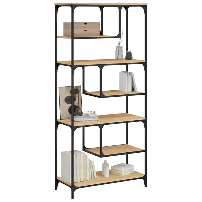 Bibliotecă, stejar sonoma, 81x36x176 cm, lemn compozit - WALTI WALTI