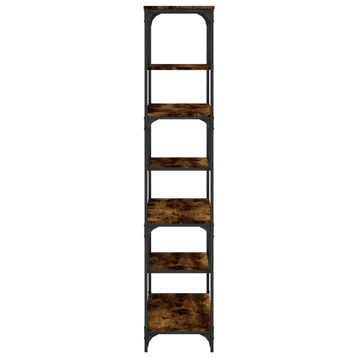 Bibliotecă, stejar fumuriu, 81x36x176 cm, lemn compozit - WALTI WALTI