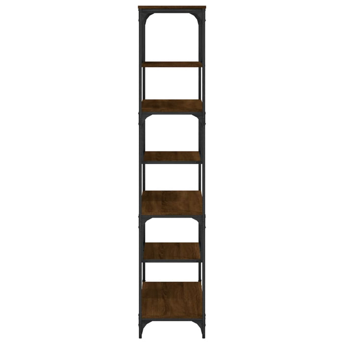 Bibliotecă, stejar maro, 81x36x176 cm, lemn compozit WALTI