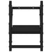 Rafturi de perete cu bare, 2 buc, negru, 20x25x30 cm - WALTI WALTI
