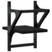 Rafturi de perete cu bare, 2 buc, negru, 20x25x30 cm - WALTI WALTI