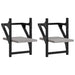 Rafturi de perete cu bare, 2 buc., gri sonoma, 20x25x30 cm - WALTI WALTI