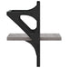 Rafturi de perete cu bare, 2 buc., gri sonoma, 20x25x30 cm - WALTI WALTI