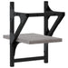 Rafturi de perete cu bare, 2 buc., gri sonoma, 20x25x30 cm - WALTI WALTI