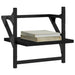 Rafturi de perete cu bare, 2 buc, negru, 30x25x30 cm - WALTI WALTI
