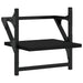 Rafturi de perete cu bare, 2 buc, negru, 30x25x30 cm - WALTI WALTI