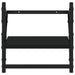 Rafturi de perete cu bare, 2 buc, negru, 30x25x30 cm - WALTI WALTI