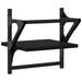 Rafturi de perete cu bare, 2 buc, negru, 30x25x30 cm - WALTI WALTI