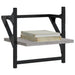 Rafturi de perete cu bare, 2 buc., gri sonoma, 30x25x30 cm - WALTI WALTI