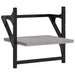 Rafturi de perete cu bare, 2 buc., gri sonoma, 30x25x30 cm - WALTI WALTI