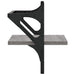 Rafturi de perete cu bare, 2 buc., gri sonoma, 30x25x30 cm - WALTI WALTI