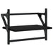 Rafturi de perete cu bare, 2 buc, negru, 40x25x30 cm - WALTI WALTI