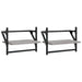 Rafturi de perete cu bare, 2 buc., gri sonoma, 40x25x30 cm - WALTI WALTI
