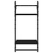 Rafturi perete cu 2 niveluri/bare 2 buc negru 30x25x65 cm - WALTI WALTI