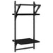 Rafturi perete cu 2 niveluri/bare 2 buc negru 30x25x65 cm - WALTI WALTI