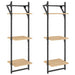 Rafturi perete 3 niveluri/bare 2 buc stejar sonoma 30x25x100cm - WALTI WALTI