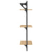 Rafturi perete 3 niveluri/bare 2 buc stejar sonoma 30x25x100cm - WALTI WALTI