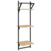 Rafturi perete 3 niveluri/bare 2 buc stejar sonoma 30x25x100cm - WALTI WALTI