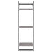 Rafturi perete 3 niveluri cu bare 2 buc. gri sonoma 30x25x100cm - WALTI WALTI