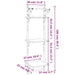Rafturi perete 3 niveluri cu bare 2 buc. gri sonoma 30x25x100cm - WALTI WALTI