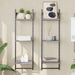 Rafturi perete 3 niveluri cu bare 2 buc. gri sonoma 30x25x100cm - WALTI WALTI