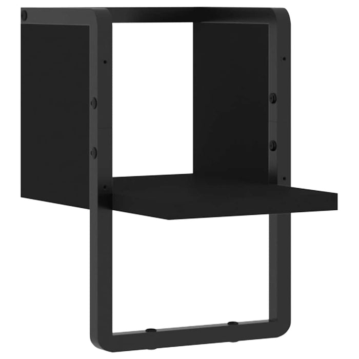Raft de perete cu bare, negru, 20x25x30 cm - WALTI WALTI