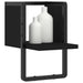 Raft de perete cu bare, negru, 20x25x30 cm - WALTI WALTI