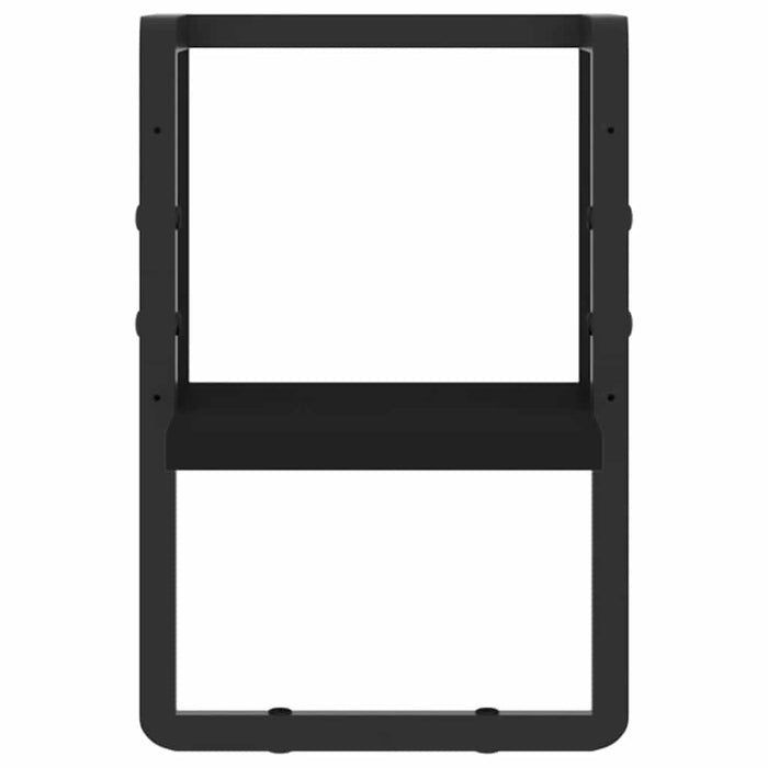 Raft de perete cu bare, negru, 20x25x30 cm - WALTI WALTI