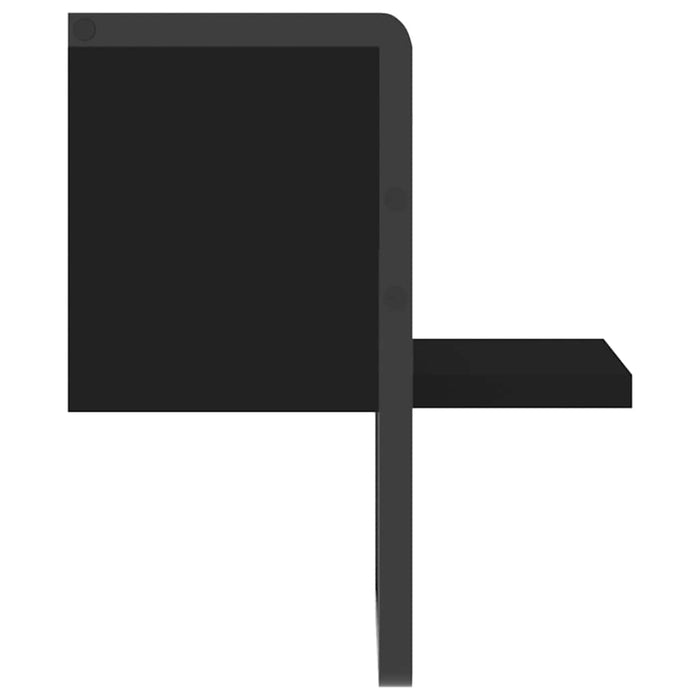 Raft de perete cu bare, negru, 20x25x30 cm - WALTI WALTI