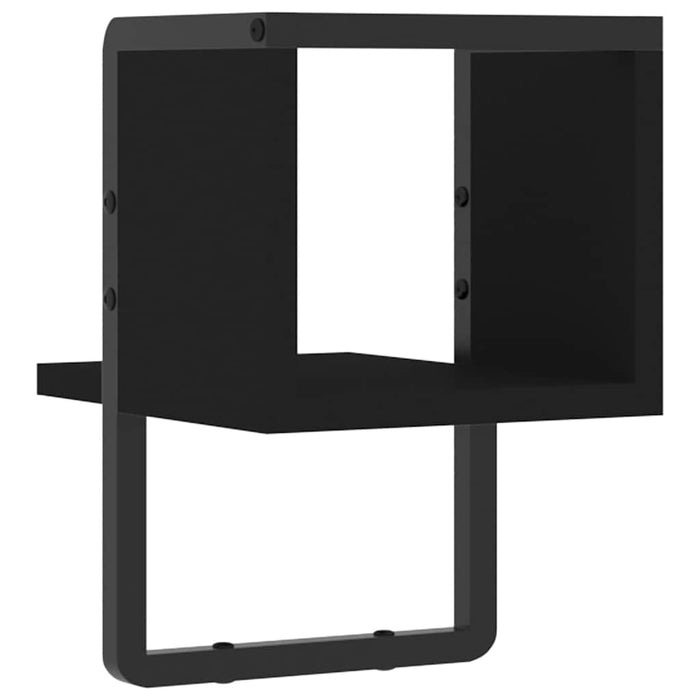 Raft de perete cu bare, negru, 20x25x30 cm - WALTI WALTI