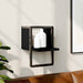 Raft de perete cu bare, negru, 20x25x30 cm - WALTI WALTI
