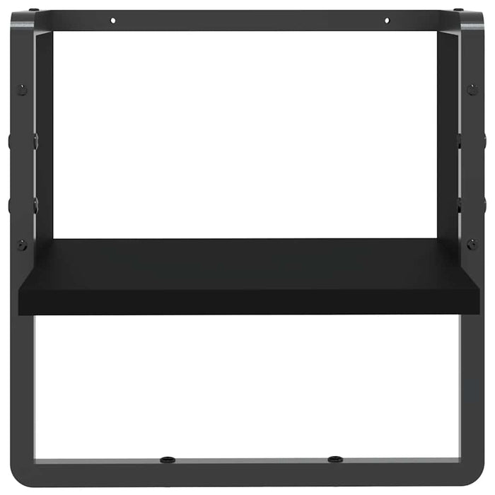 Raft de perete cu bare, negru, 30x25x30 cm - WALTI WALTI