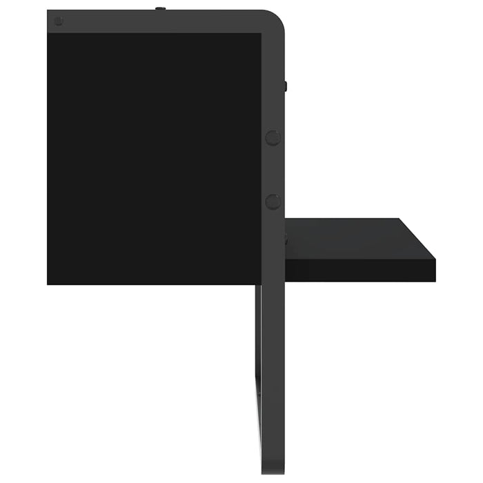 Raft de perete cu bare, negru, 30x25x30 cm - WALTI WALTI