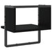 Raft de perete cu bare, negru, 30x25x30 cm - WALTI WALTI