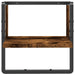 Raft de perete cu bare, stejar fumuriu, 30x25x30 cm - WALTI WALTI