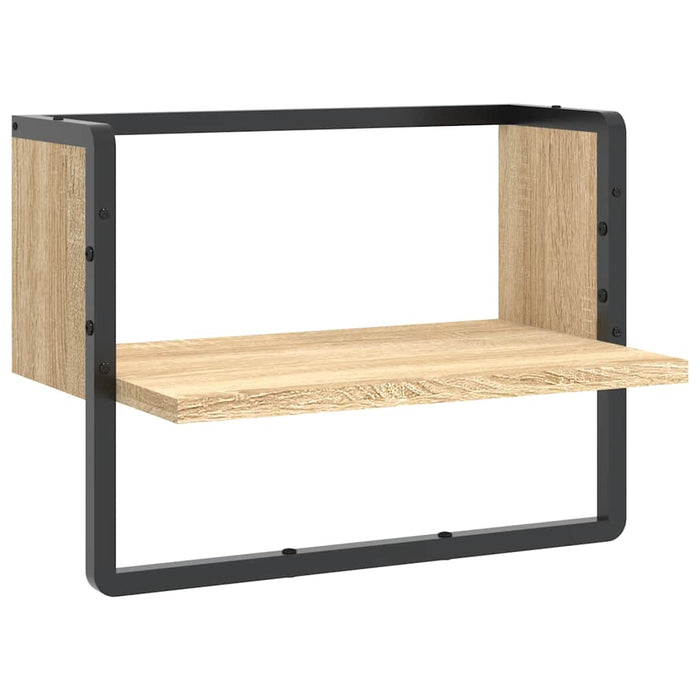 Raft de perete cu bare, stejar sonoma, 40x25x30 cm WALTI