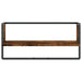 Raft de perete cu bare, stejar fumuriu, 65x25x30 cm - WALTI WALTI