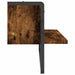 Raft de perete cu bare, stejar fumuriu, 65x25x30 cm - WALTI WALTI